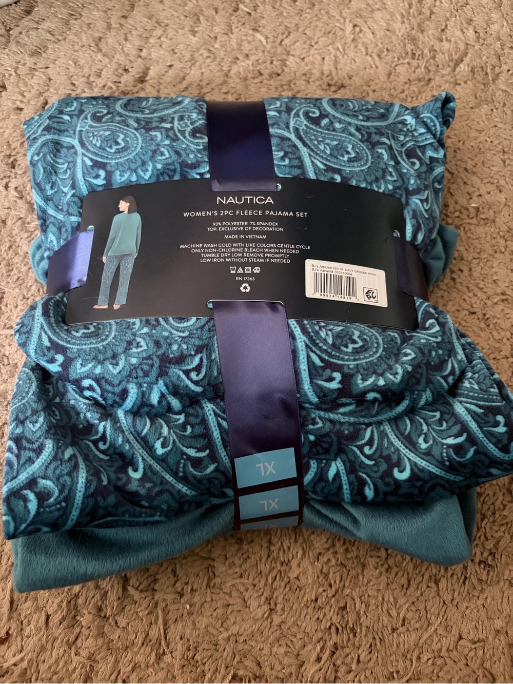 Nautica Turquoise Pajama Set - Picture 2 of 2